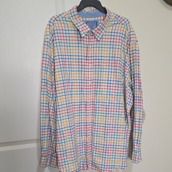 Saddlebred Multicolor Checkered Button Down Shirt - Picture 3 of 4